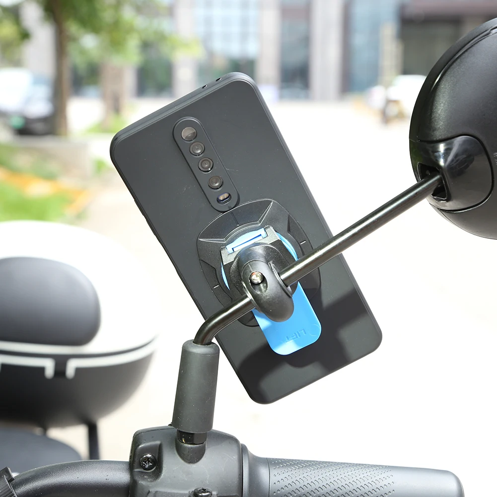 Universal Motorcycle Phone Holder - 360 Rotatable Bike Bracket with Quick Release
