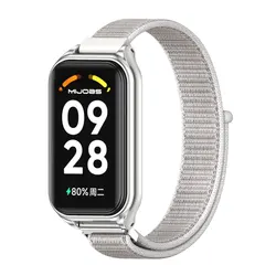 Enhanced Fitness Tracker Wristband Bracelet Replacement Strap, Adjustable Smart Watch Accessory, Durable Sports Band, Comfortable and Stylish Design for Xiaomi 8 Active (Gray 5)