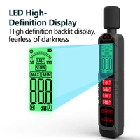 Digital Handheld Sound Level Meter Noise Measuring Instrument DB Metro 30~130dB Audio Measuring Device for Environmental Monitor 1