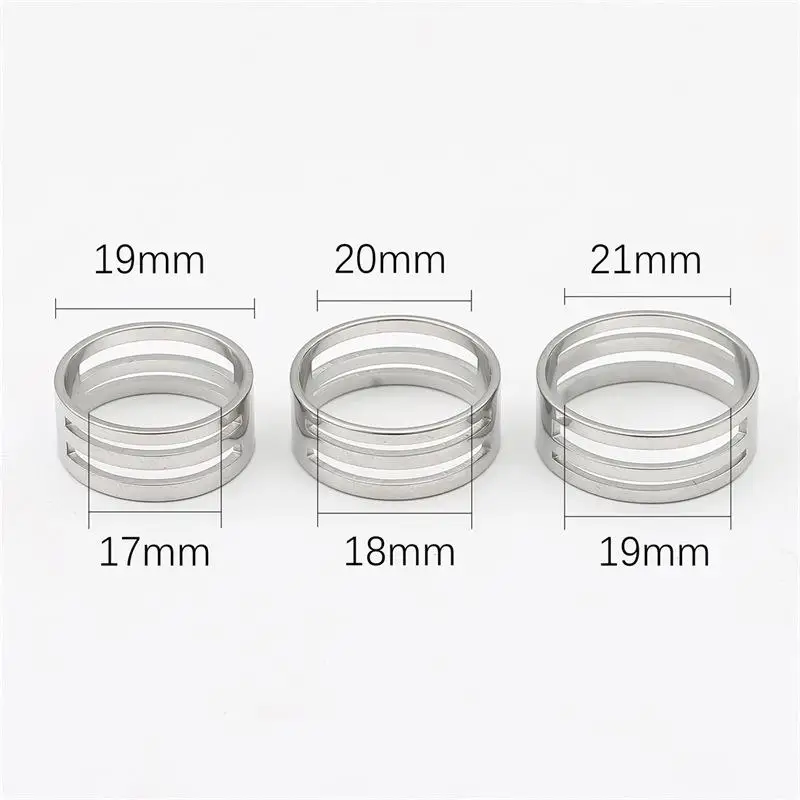 Edelstahl-Sprungring zum Öffnen und Schließen, Fingerring für DIY-Schmuckherstellung – Detail 11