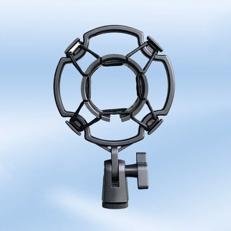 Universal Professional Condenser Microphone Mic Shock Mount Holder Studio Recording Bracket For Large Diaphram Mic Clip Black microphone mount clamp microphone shock mount