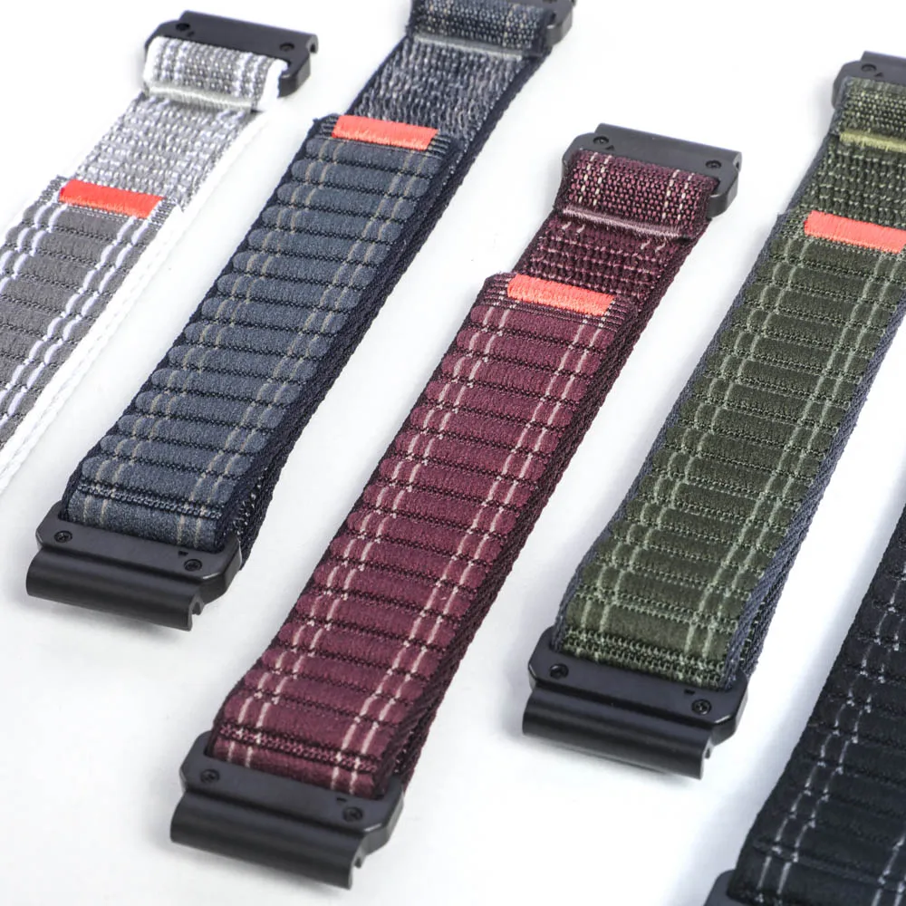 Versatile QuickFit Nylon+Silicone Sport Strap in Multiple Sizes
