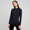 100% Merino Wool Base Layer Top Womens Merino Wool Half Zip Long Sleeve Thermal Shirt Moisture Wicking Breathable 220G 2