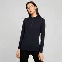 100% Merino Wool Base Layer Top Womens Merino Wool Half Zip Long Sleeve Thermal Shirt Moisture Wicking Breathable 220G 2