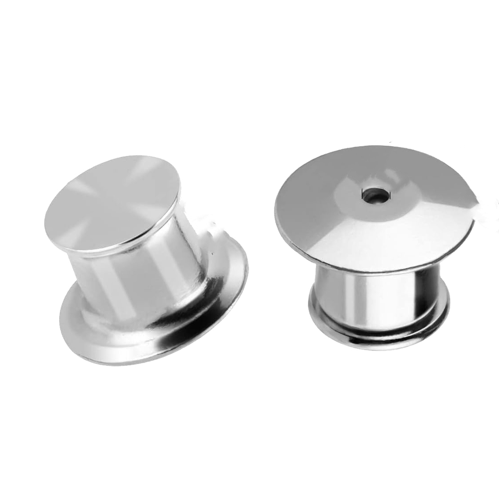 10/30/50 Pieces Locking Pin Backs Metal Pin Backs Locking Pin Keepers Locking Clasp For DIY Enamel Brooch Badge Jewelry Making