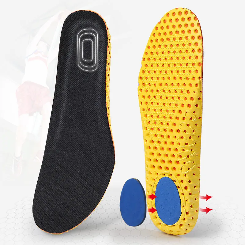 Memory foam insoles sport support running insert mesh deodorant breathable cushion for feet man women orthopedic soles