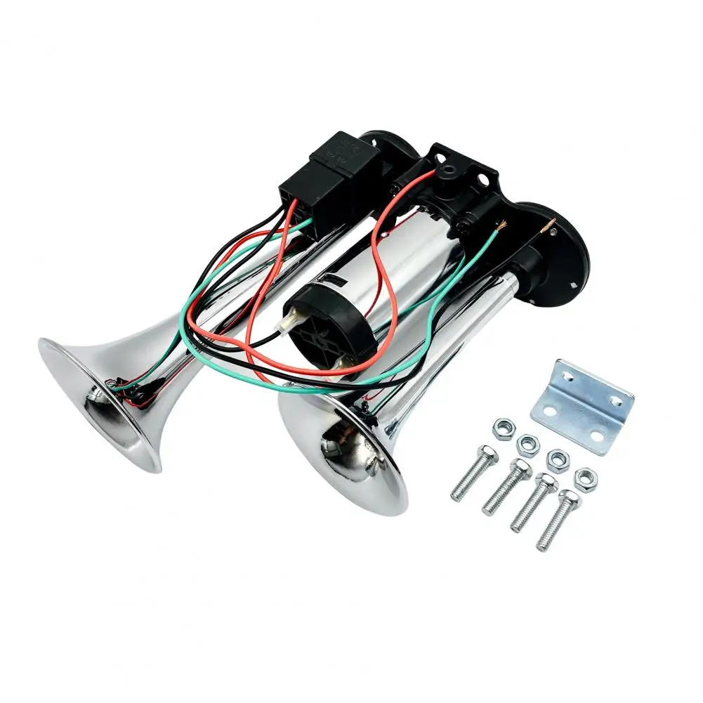 Treno Air Horn Potente Kit Clacson Per Camion Con Compressore D'Aria A Doppia Tromba Per Installazione Semplice Auto Universale Super Rumoroso