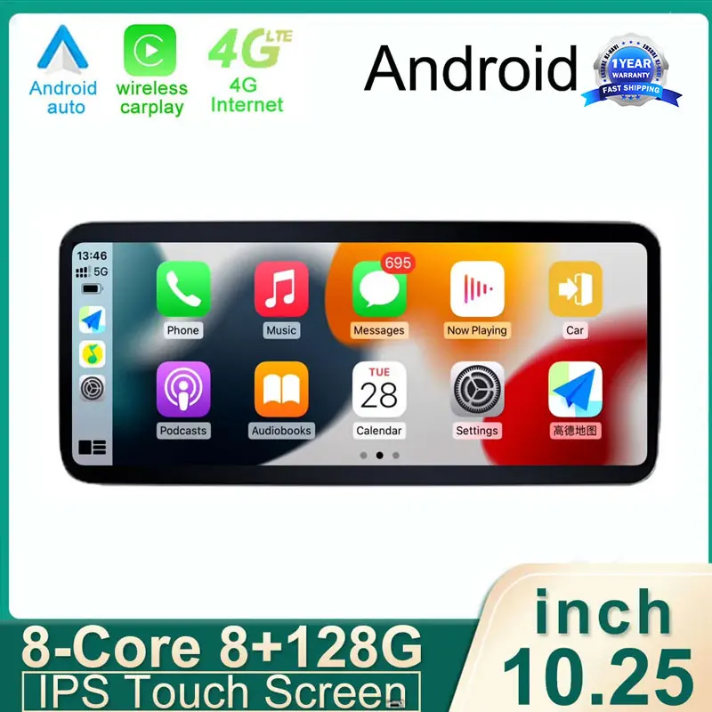 

Сенсорный экран для Benz W176, X117, X156, W463, 2013-2018 дюйма, Android 14