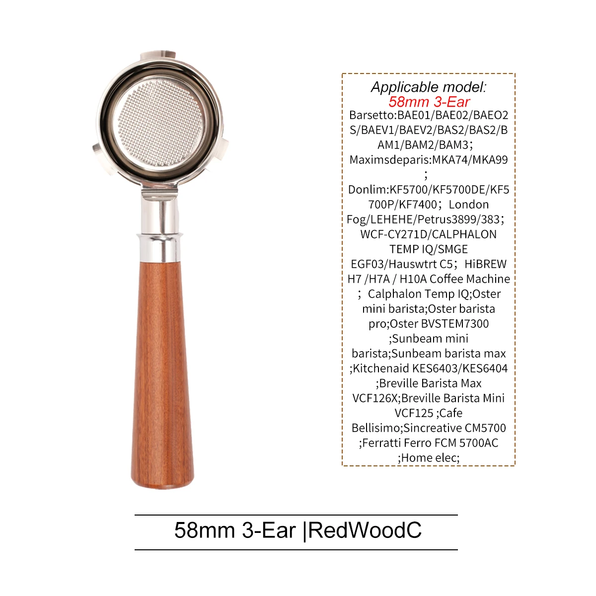 58mm Portafilter for HiBREW H7/H10 Coffee Machine...