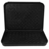 3pcs Shoe Tray Waterproof Nonslip Multipurpose Black Low Profile Thin Drip Tray Outdoor Mat Plastic Boot Large Trays 1