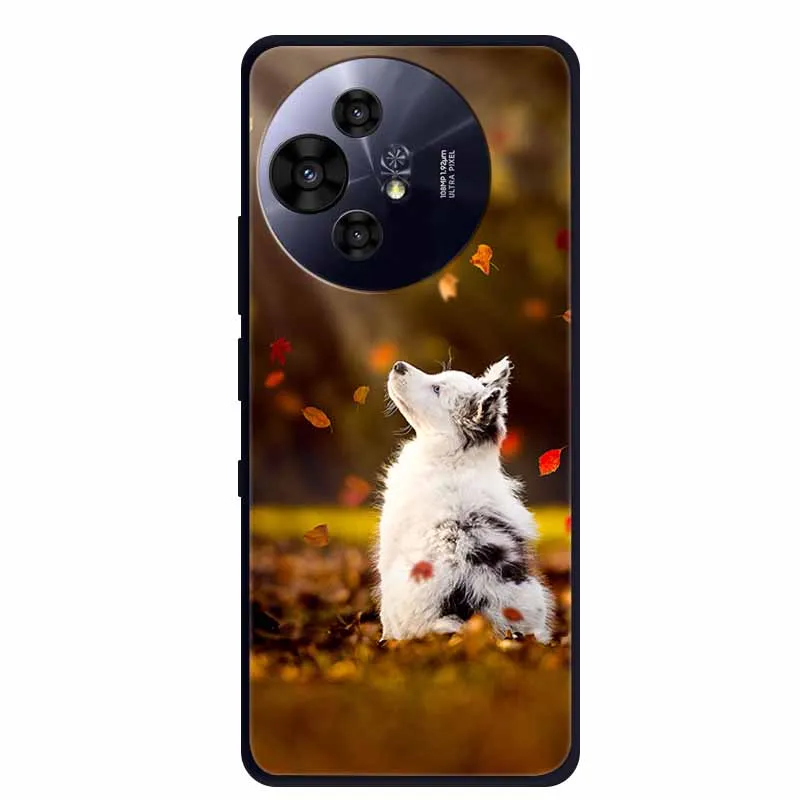 Black Silicone Protective Back Cover - Stylish and Durable Bumper Coque for TCL 50 Pro NxtPaper 5G