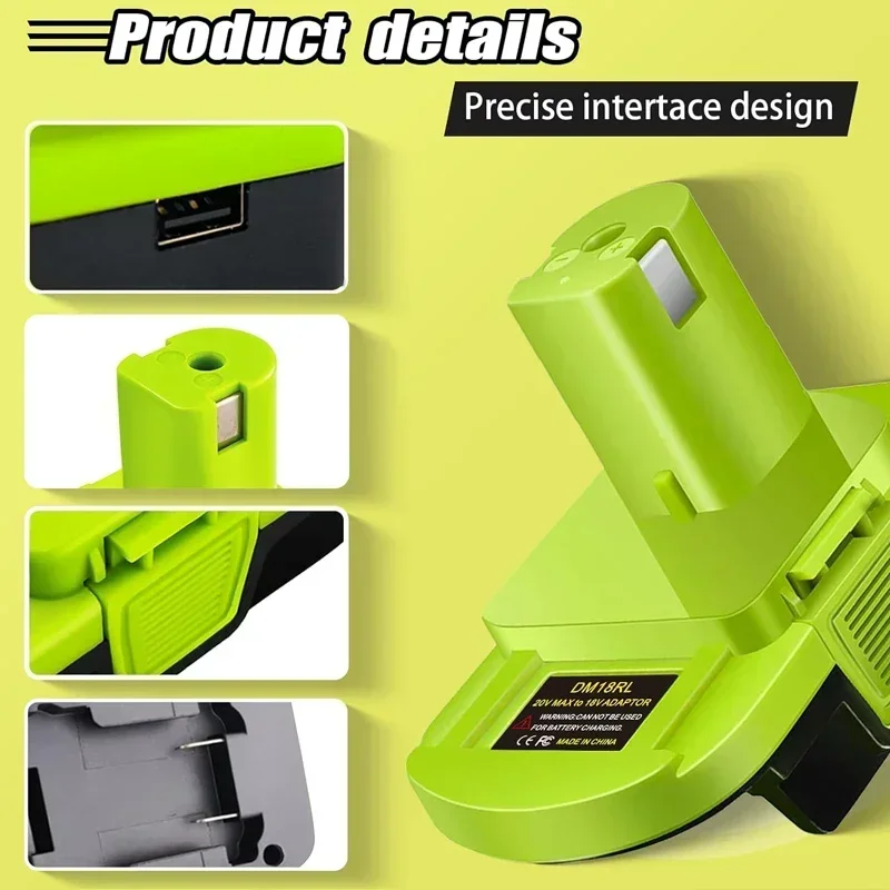 Lithium Ion Ryobi To Makita Battery Adaptor MT20RNL Battery