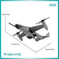 Hot MV-26 Falcon Technology Building Bricks Military Transport Aircraft Model Blocks Plane Military Fans Toys Bricks Gift 6