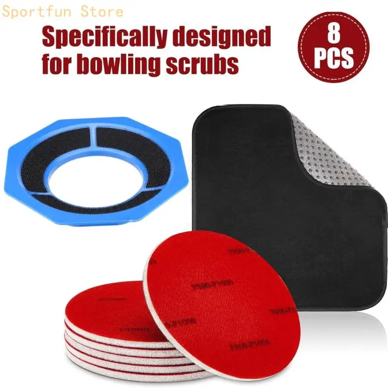Set accessori per lucidatura da bowling con telaio supporto e panno per giocatori bowling X7JD - immagine 4