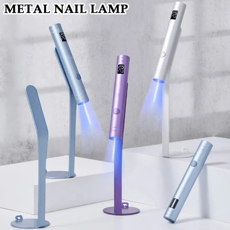 Mini UV LED Nail Dryer Portable Uv Light Lamp for Gel Nail Polish With 360 Rotation
