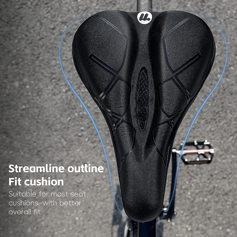 WEST BIKING Bicycle Saddle Cover Soft Comfortable Bike Cushion Cover Knob System Cycling Seat MTB Road Bike Accessories