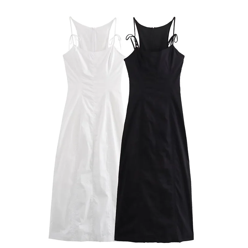 

Summer Women's Long Dresses Sleeveless Backless Slimming Maze Dress 2024 New New Casual Fashion Elegant Party Evening Dress