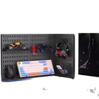 Pegboard Combination Desktop Storage Kit, Vertical and Clip-Type Pegboard Display Panels, Suitable for Home Office Storage 6