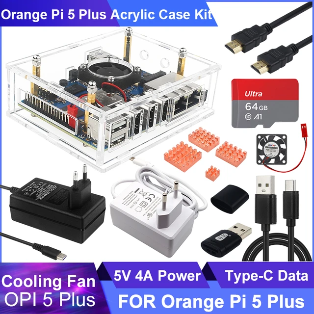 GeeekPi Orange Pi 5 Orange Pi 5B Low-Profile ICE-Tower CPU RGB LED Light  Cooling Fan Radiator - AliExpress