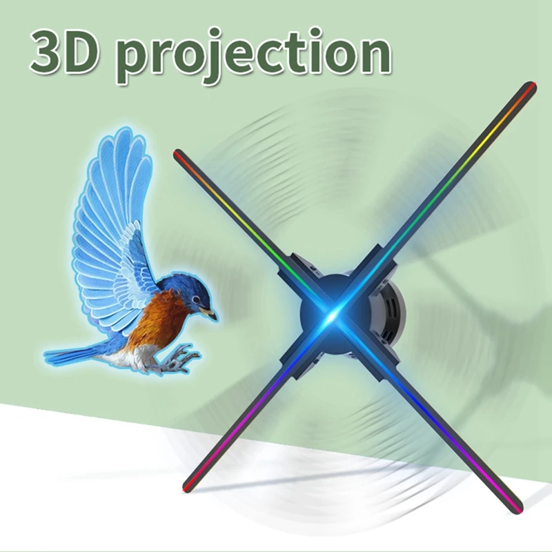 3D 홀로그램 프로젝터 앱 제어, 이미지 비디오 스토어 광고 디스플레이용, 720LED 홀로그램 플레이어 선풍기, 신제품