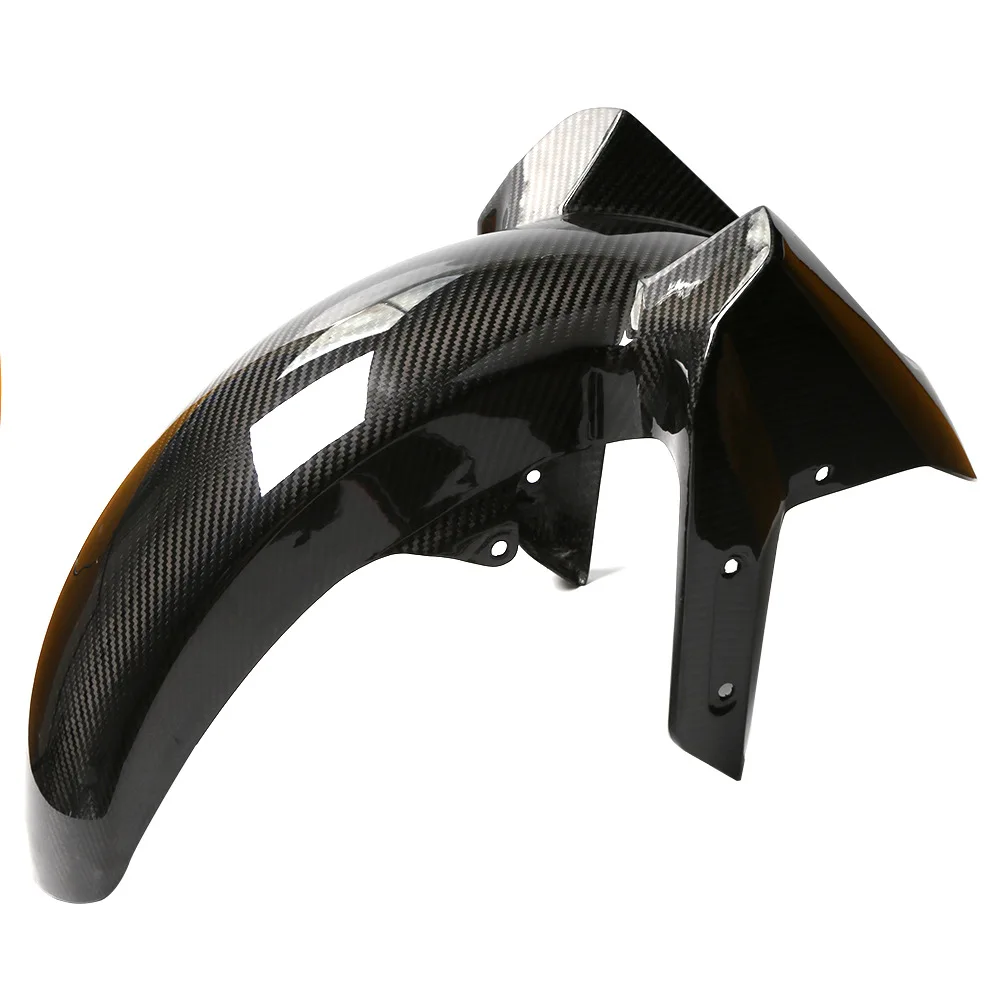 

Modified carbon fiber front mud tile retaining plate motorcycle fender