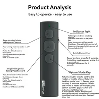 BT Page Turner For Ebook Reader Smartphone Bluetooth Remote Control For Swipe Short Videos Support Android/iOS Lazy Artifact New 5