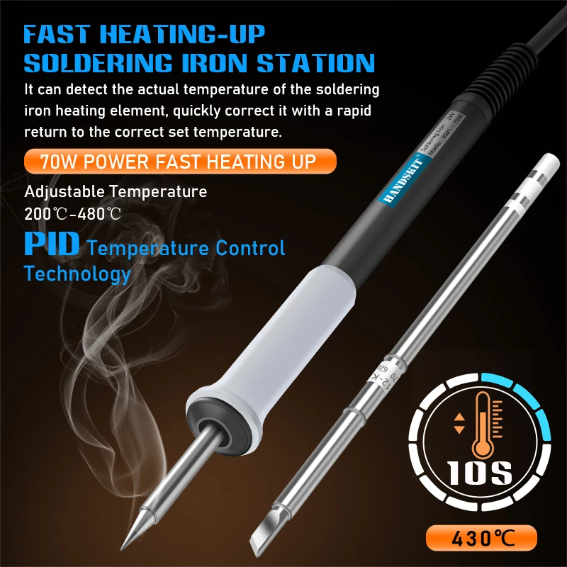T12 Soldering Station LCD Digital Display Repair Soldering Iron Equipment Portable Home Electronics Repair Tools 4