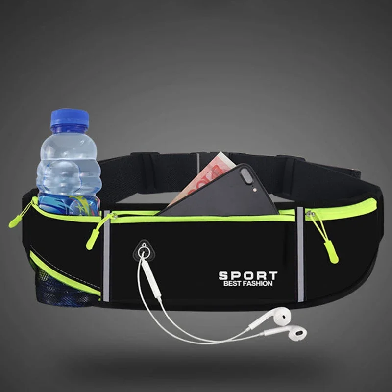 Sport Running Waist Bag Phone Case For Women Men Waterproof Comfortable Cycling Running Bag Safty Reflective Tape Sport Belt