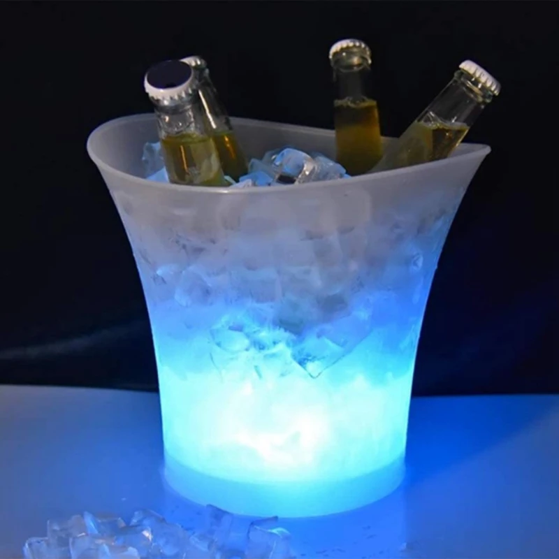LightUp LED Wine Bucket,Battery Operated Multi Color Changing L