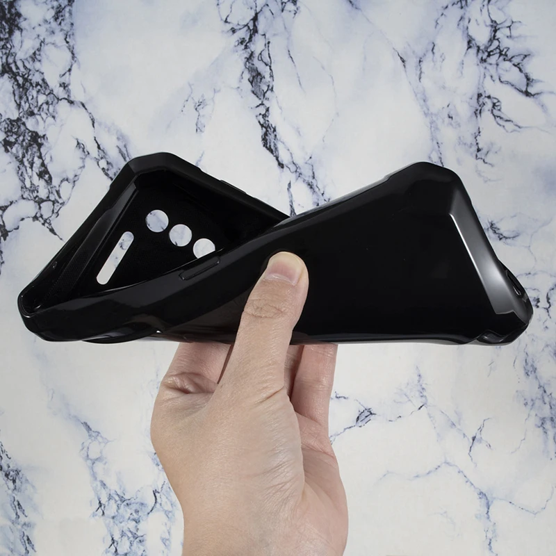 Premium Soft TPU Transparent Black Phone Case - Ultra Slim Silicone Protective Back Cover