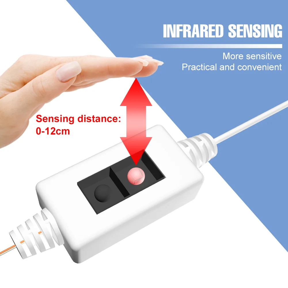 LED 스트립 조명 방수 유연한 램프 테이프, USB 밝기 조절 가능, TV 백라이트 리본 룸 장식, 침실 캐비닛 조명 다이오드, DC5V