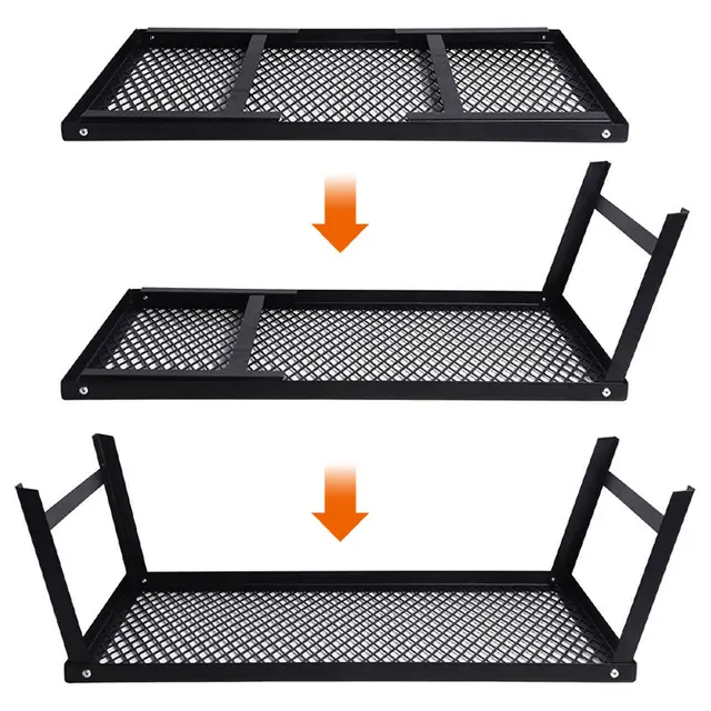 알루미늄 소재로 제작된 휴대용 바베큐 테이블