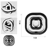 Round/Square 3D Finger Spinner Infinite Flip Gyro Toy Autism Stress Relief ADHD Children Hand Top Kids Child Adult Sensory Gifts 6