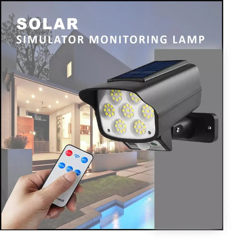 

Wireless Outdoor Led Solar Light Fake Simulation Monitoring Camera Multipurpose Security Anti-theft Outdoor Supplies