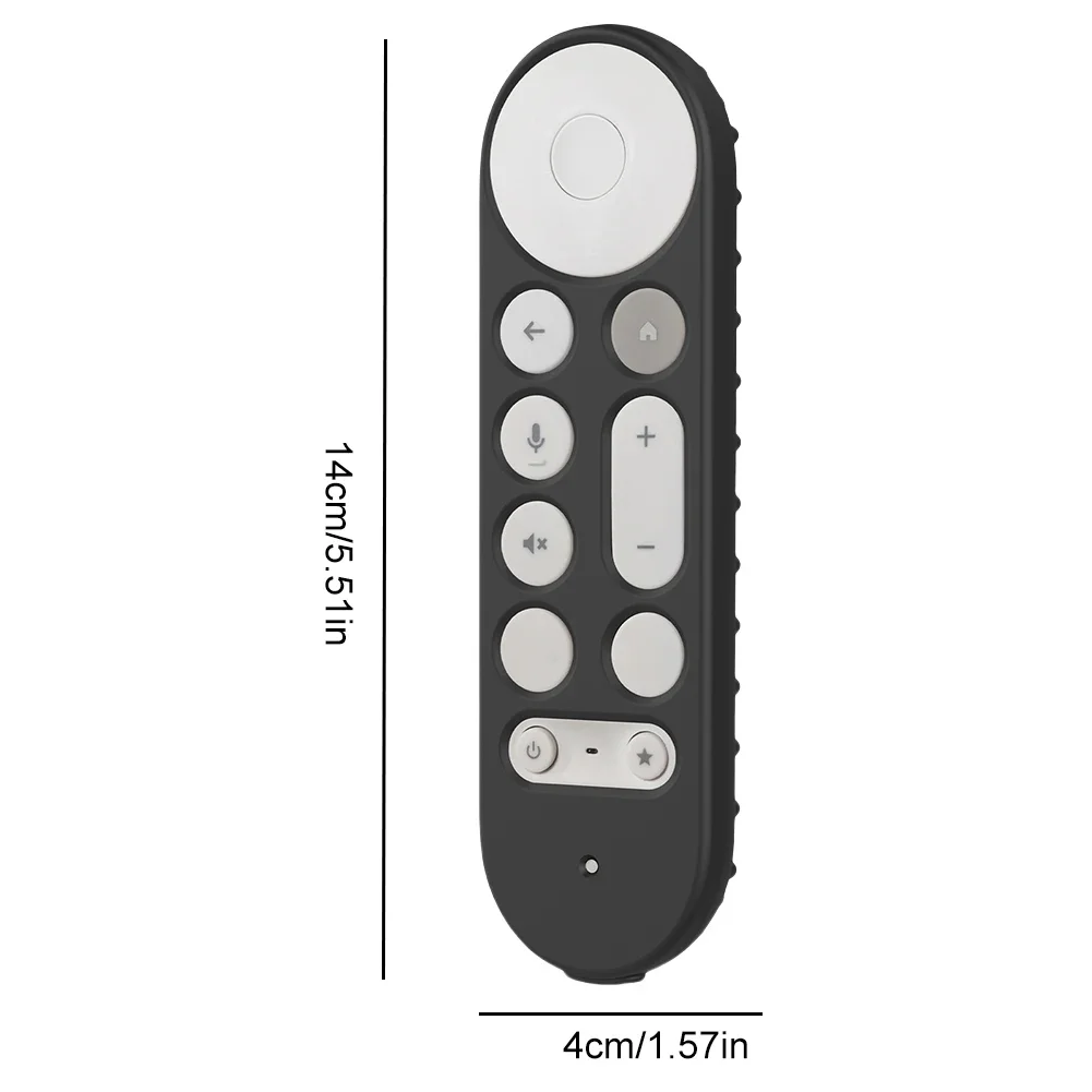 Silicone Remote Case Anti-Slip Protective Controller Sleeve Skin TV Remote Control Case Remote Cover for Google TV Streamer 4K
