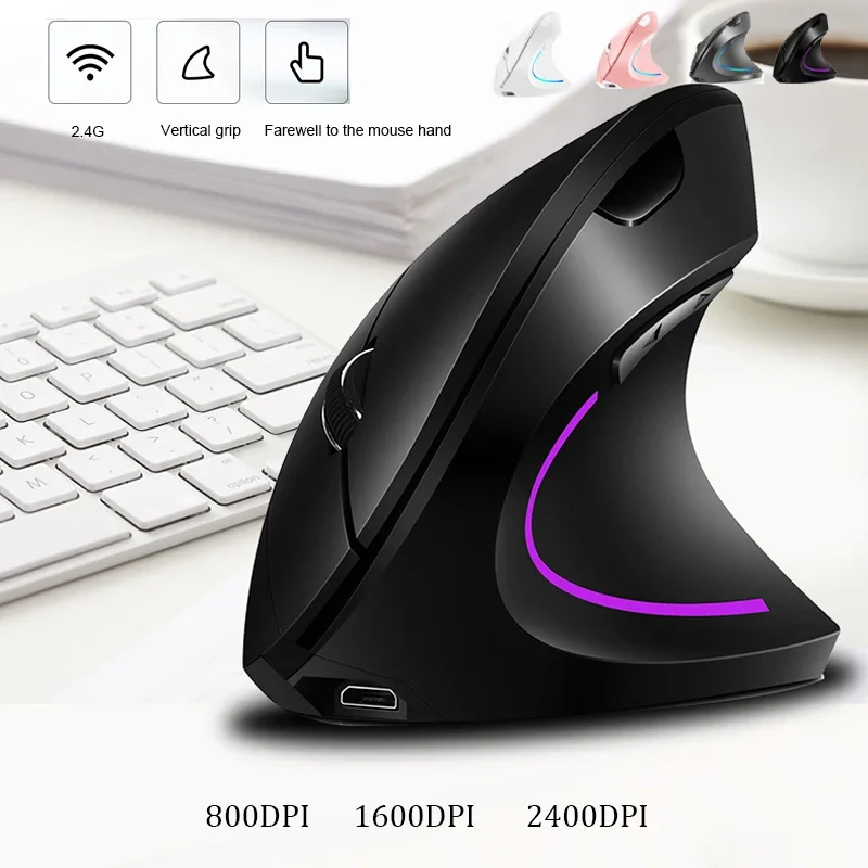 

Vertical Mouse Ergonomic 2.4G Wireless Right Left Hand Computer Gaming Mice USB Optical Mouse Gamer Mause For Laptop PC Mouse