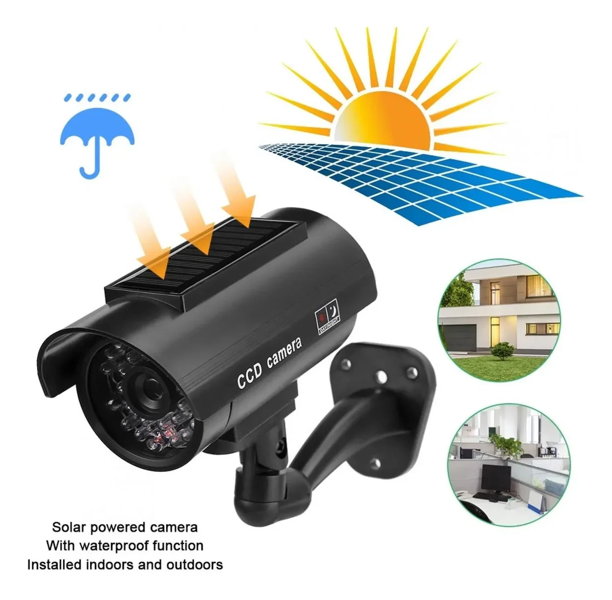 Kit Antifurto Casa Telecamera Finta Girevole Grundig Per Sicurezza - Foto 11