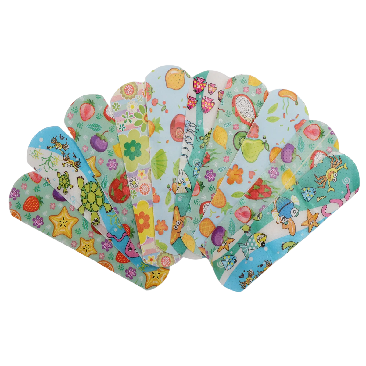 100pcs Cartoon Animal Pattern Waterproof Hemostasis Kids Band Aid Stickers Adhesive Bandage Wound Strips Plasters for Children 6