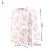 Flowers Bow Printed Nylon Waterproof Travel Make up Pouch Bags Backpack Tote bag Duffle Bag Fanny Pack for Women Girl Ladies 4