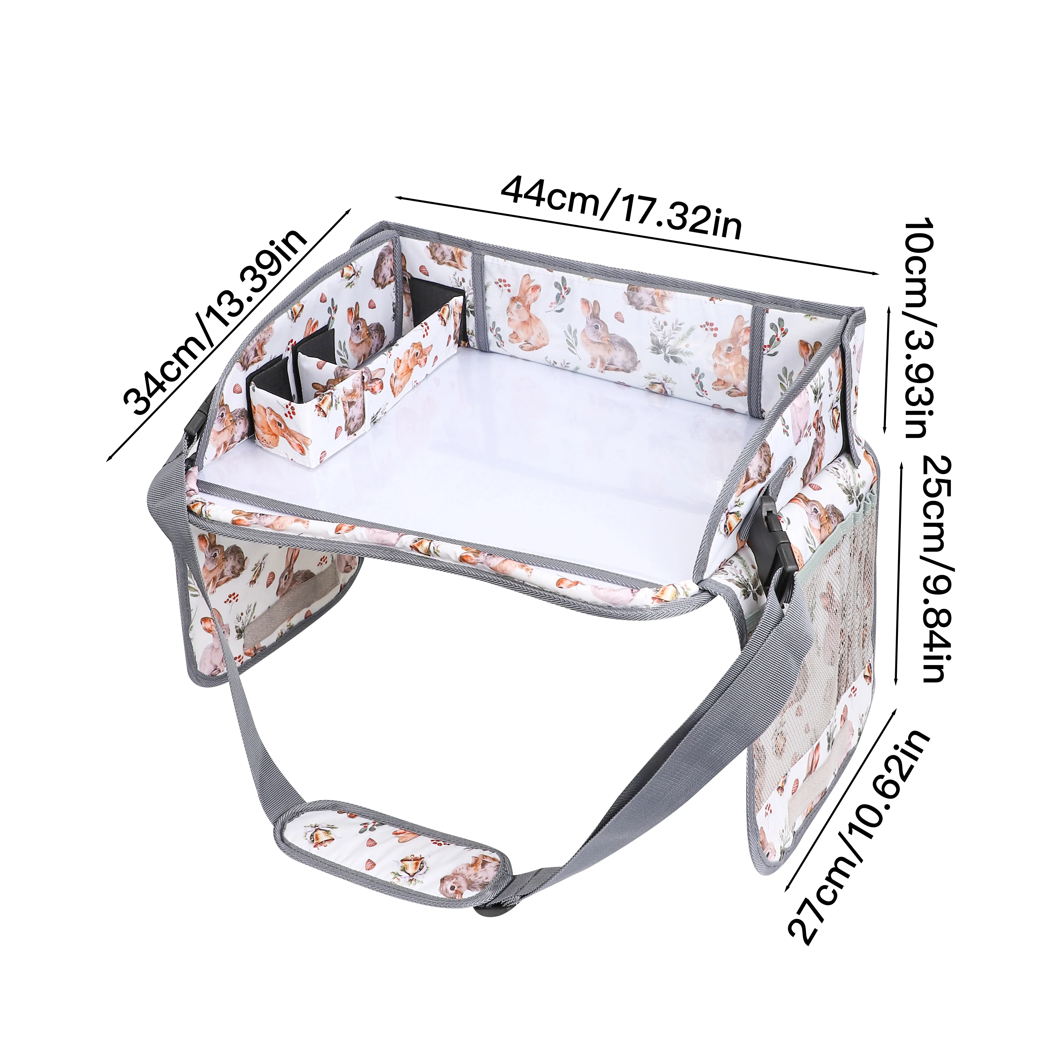 Portable travel car drawing board wipeable children's drawing board car whiteboard tray cart toy storage