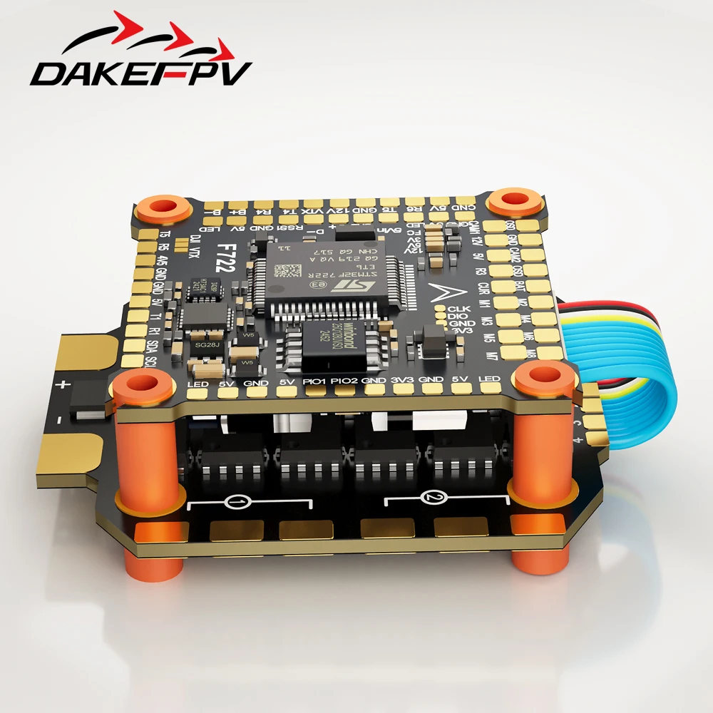 DAKEFPV F722 Stack 6S 55A - Contrôleur de Vol FPV