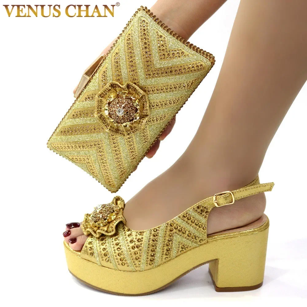 

Summer Fashion Shoe and Matching Bags Wedding Wed Evening Party Shoes with Purse Bridal High Heels Sandals Shoes and Clutch