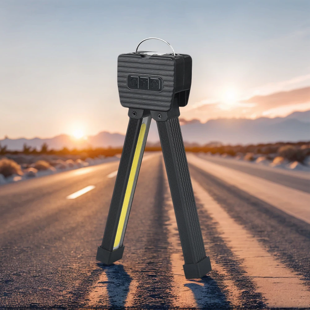 LED Flashlight with Hanging Hook Inspection Lamp USB Rechargeable Portable Torch Light for Car Repair Home Garage Emergency