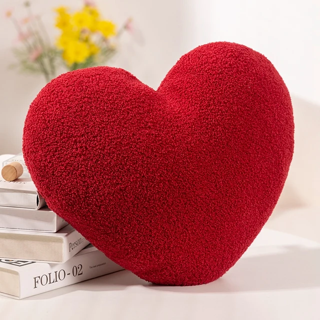 Red Love Heart Shape Throw Pillow Cushion Stuffed Plush Doll Kids Toy Lover Gift Sofa Car Home Decor Wedding Party Decoration 2 Red Love Heart Shape Throw Pillow Cushion Stuffed Plush Doll Kids Toy Lover Gift Sofa Car Home Decor Wedding Party Decoration 2