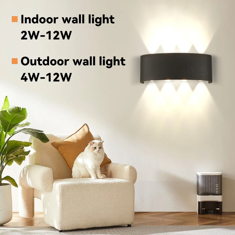 Wall Light Led Waterproof Outdoor Home Decor Garden Lawn Exterior Wall Luminaire Lighting Fixture LED Interior Apply Wall Lamp