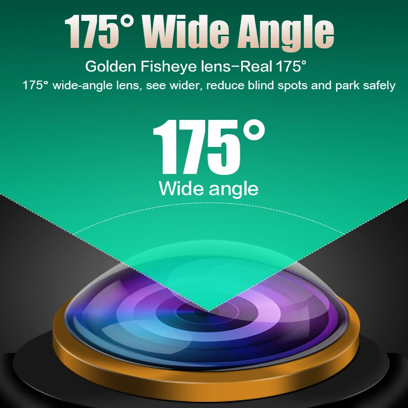 1080P AHD 차량 후방 카메라 170 ° Fisheye 골든 렌즈 나이트 비전 방수 범용 VW 아우디 닛산 기아 마즈다 도요타 혼다용