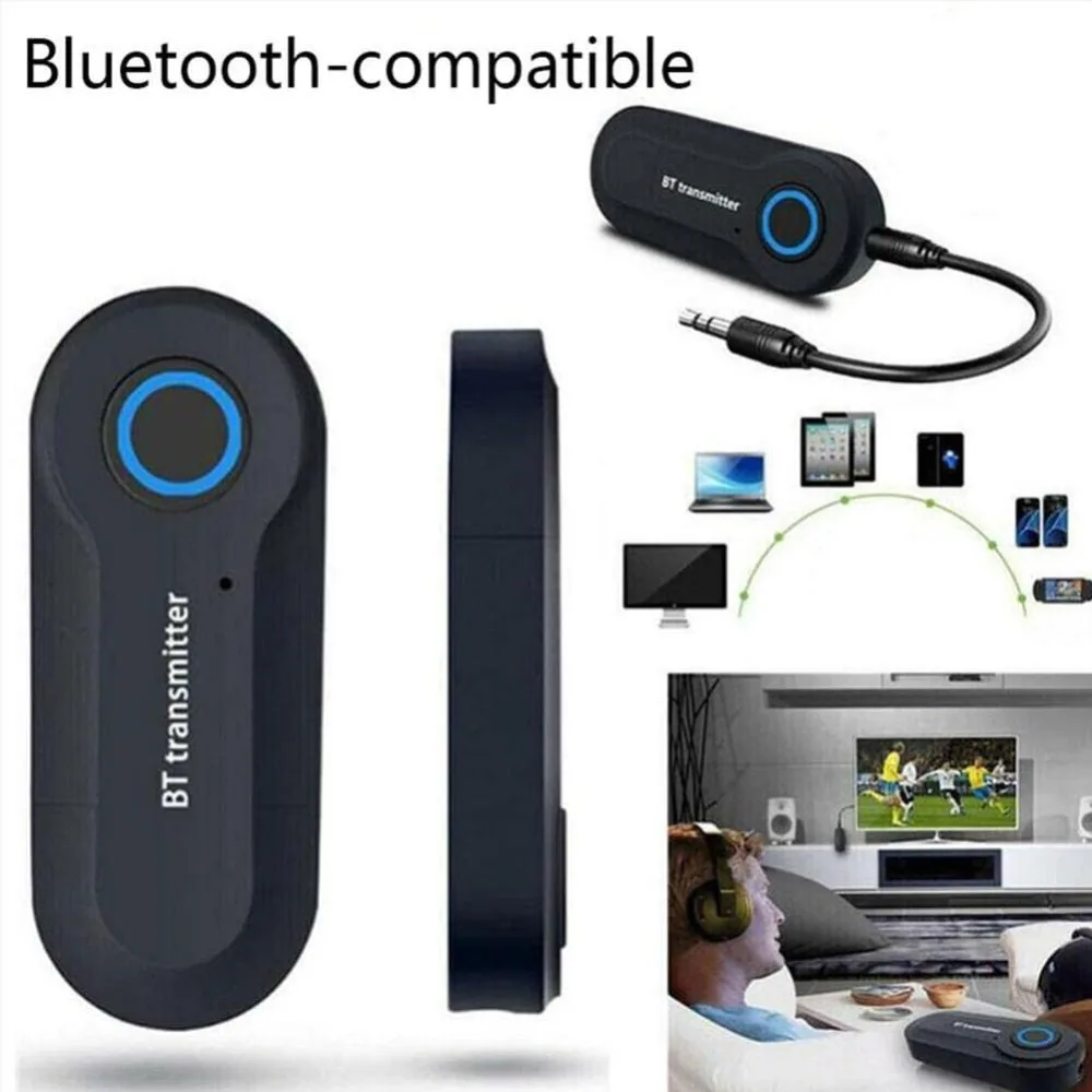 휴대용 무선 USB 블루투스 송신기 스테레오 오디오 블루투스 5.0 PC TV 헤드폰용 무선 스테레오 송신기 오디오 어댑터