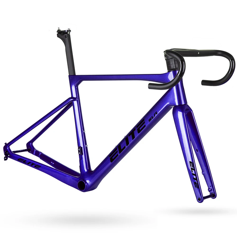 パーツ carbon frameset ELITE Road Bike Frame Carbon 47/49/51/54/56cm T47 Disc Brake