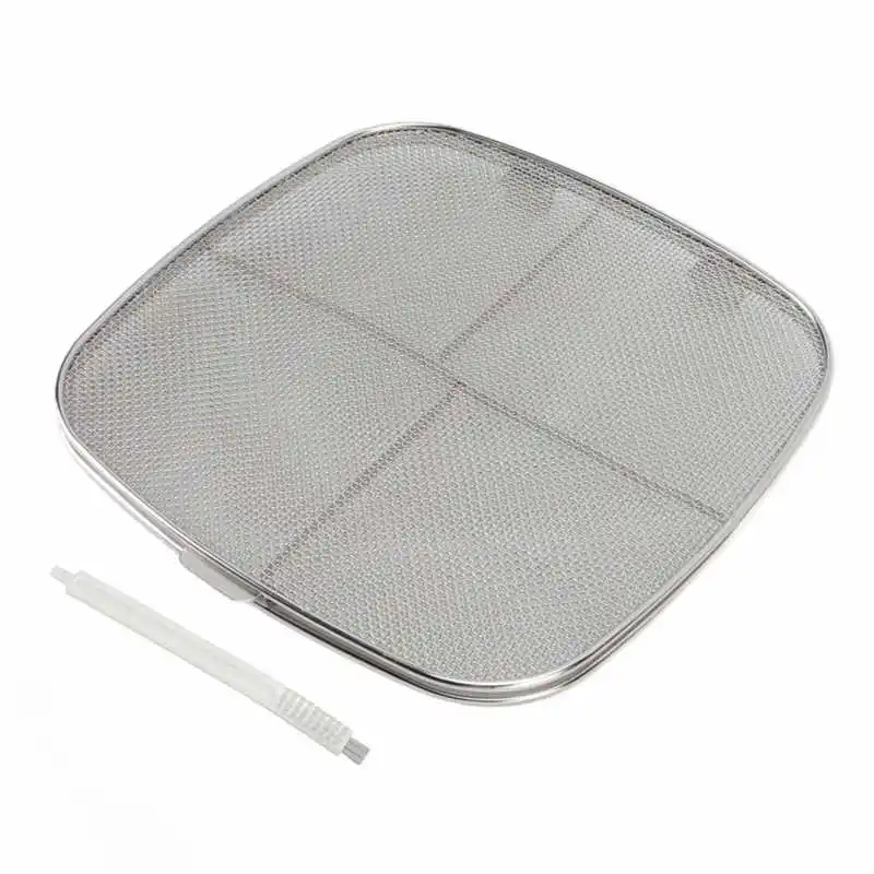 Fryer Splatter Screen 304 Stainless Steel Double Deck Fryer Splatter  for Kitchen Fryer Rotisserie 4