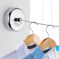 Stainless Steel Wall-mounted Clothes Line Windproof 2.8m Adjustable Strength Nylon Durable Non-slip Drying Rack Rope Laundry 1